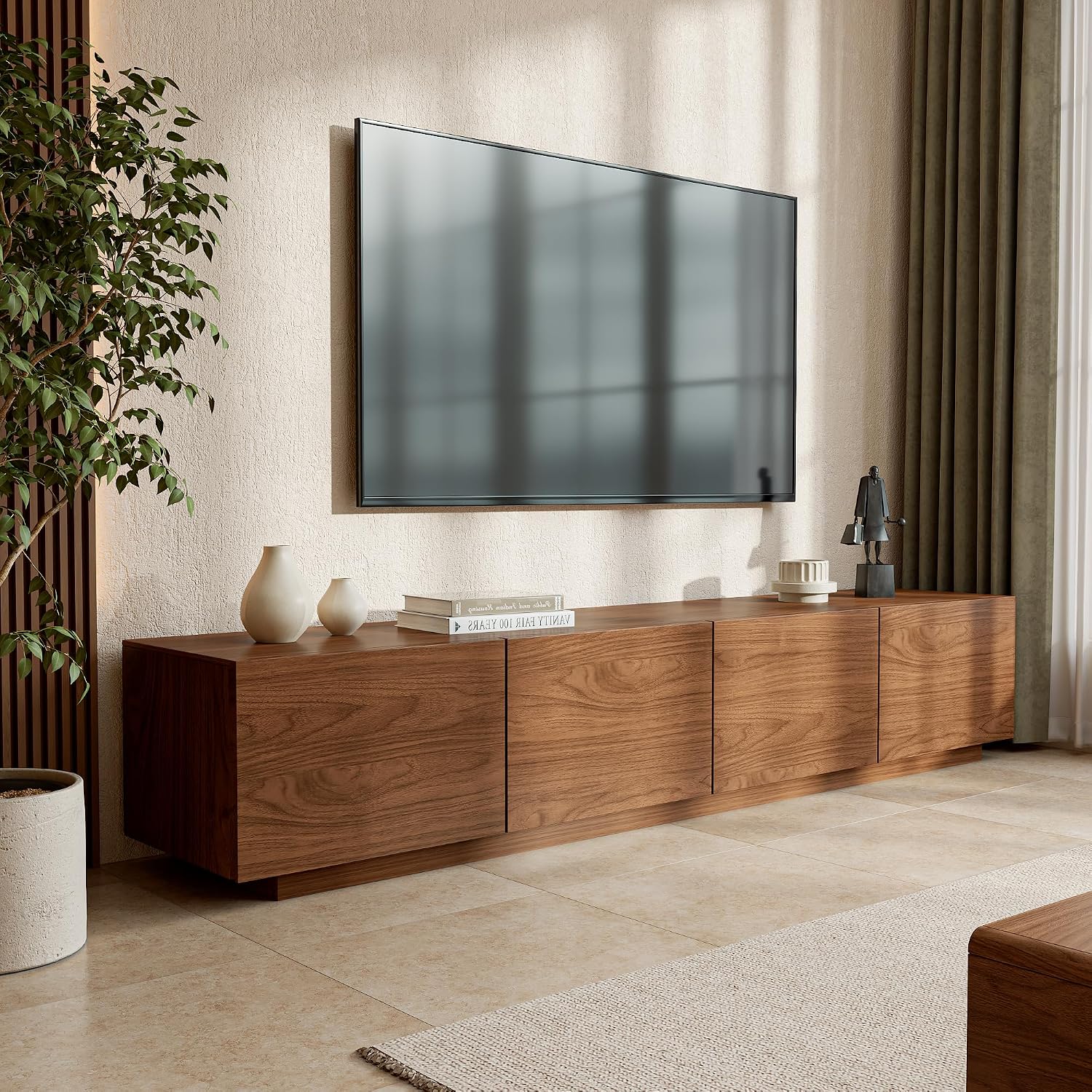 Gaiatis Mid-Century Modern TV Stand for TVs Up to 110", 94.49"