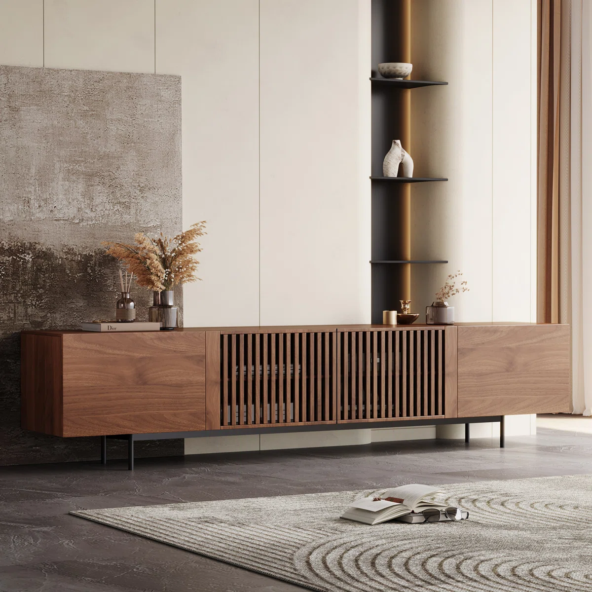 Corrigan Studio Roanoke 94.48 Inch Extra Long TV Stand